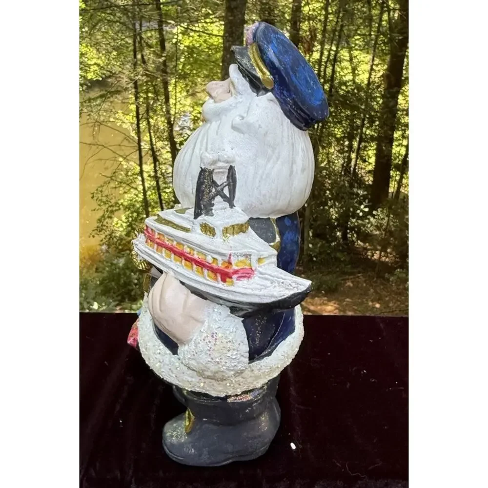 Mississippi State Santa Claus Painted Ceramic Handmade